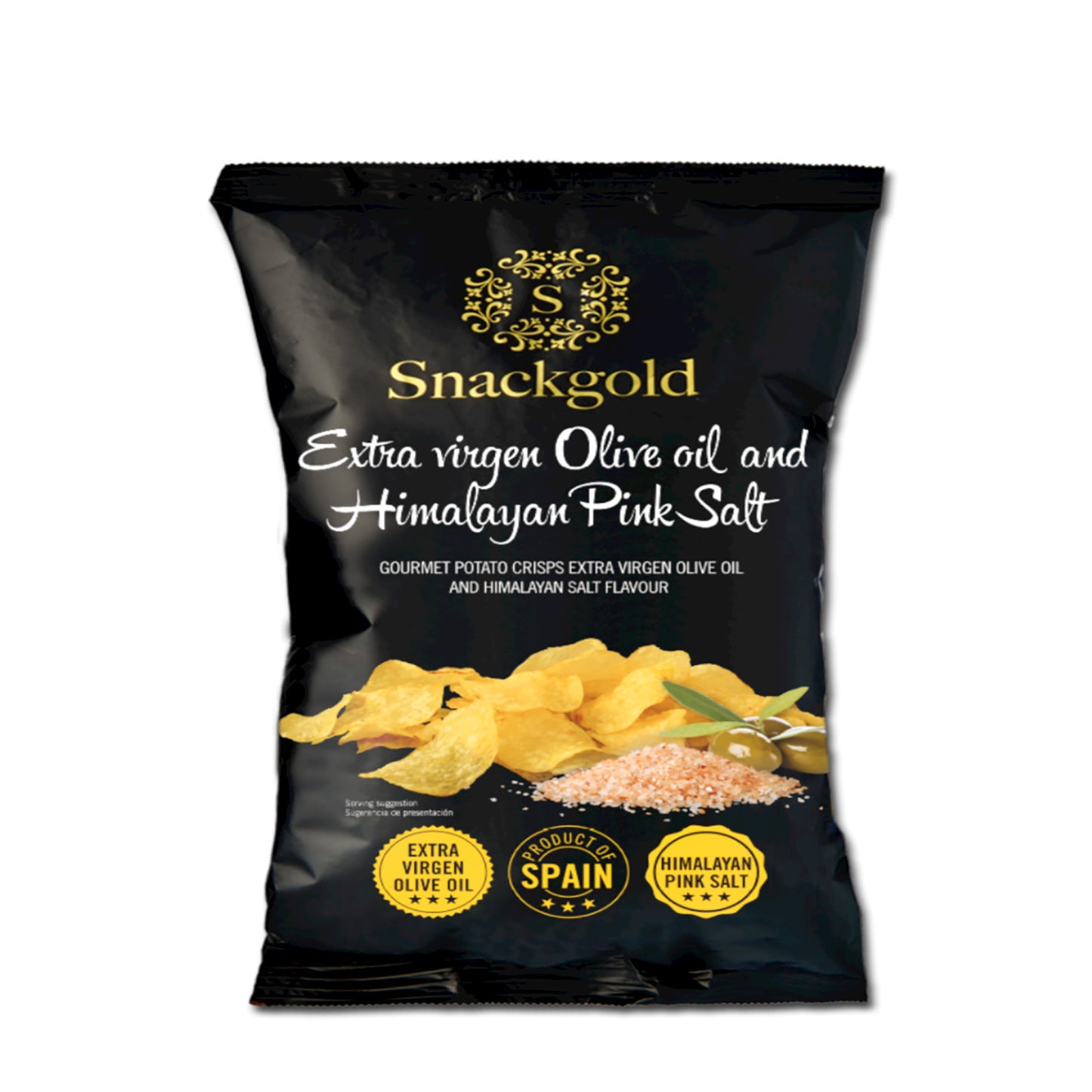 Spanske Gourmet chips med Himalaya salt