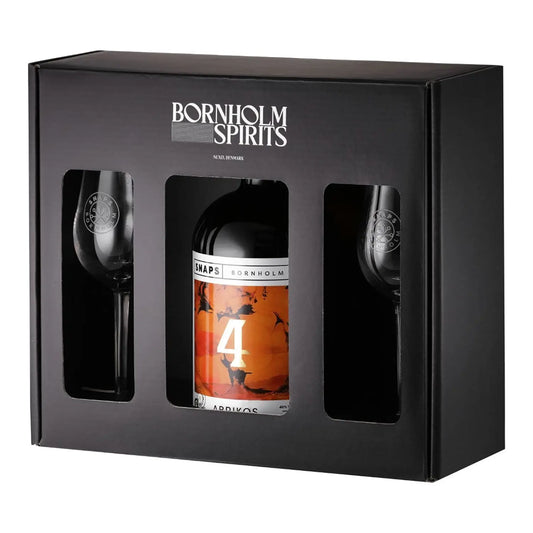 Bornholm Spirits - Gaveæske med 2 snapseglas -  - Rebel Vin