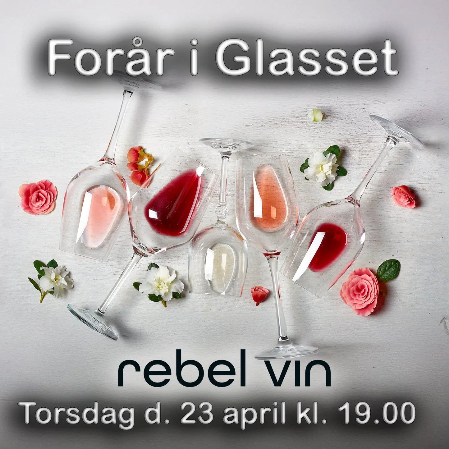 Rebel Vin - 23. april 2026 kl. 19.00. Vinsmagning "Forår i glasset" -  - Rebel Vin