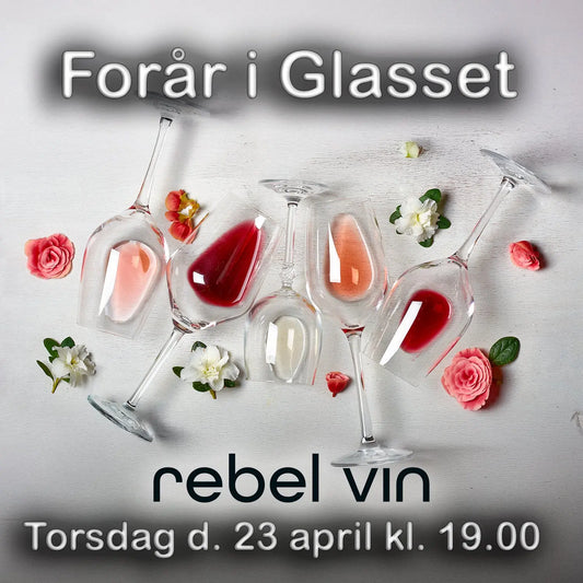 Rebel Vin - 23. april 2026 kl. 19.00. Vinsmagning "Forår i glasset" -  - Rebel Vin