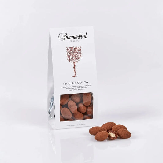 Praliné Cocoa fra Summerbird – Økologiske mandler med mørk chokolade
